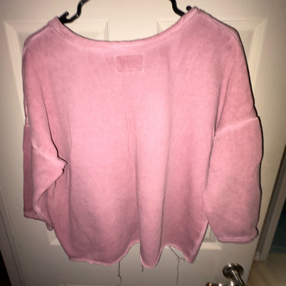 Pink Quarter Sleeve Sweatshirt - Picture 2 of 2